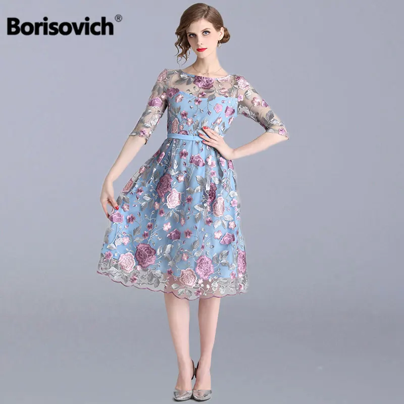 Женское вечернее платье Borisovich Элегантное повседневное трапециевидной формы с