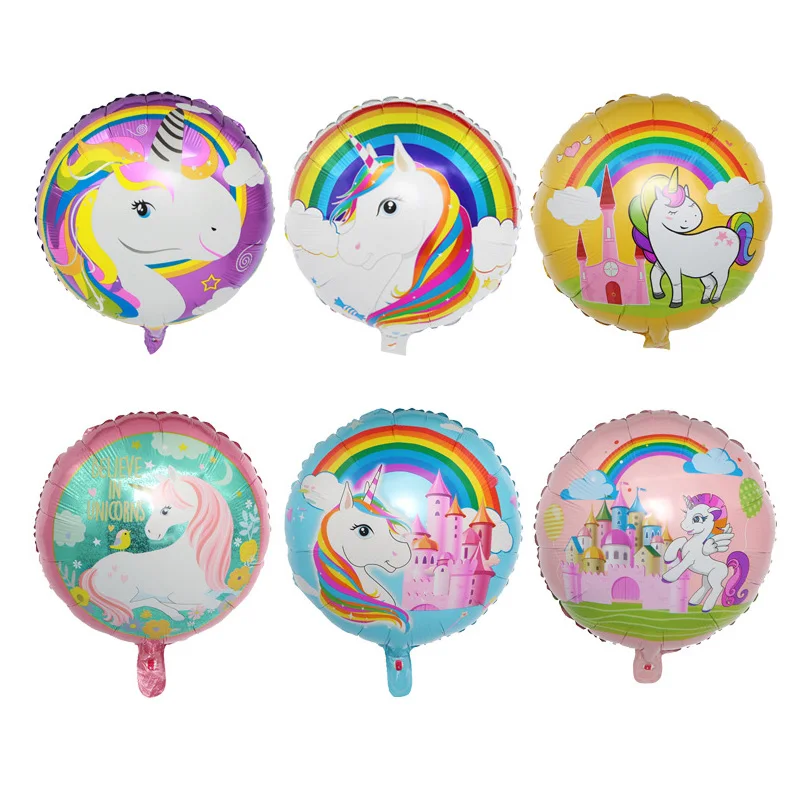 1 шт. вечерние украшения единорога воздушные шары для тематики 18 дюймов круглый