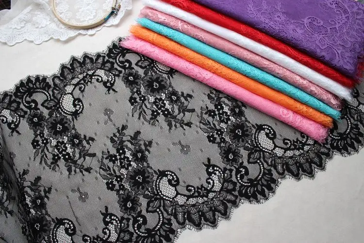 6Meters/Lot Multicolor Eyelash Lace Trim Wide 42CM DIY Handmade Wedding Dress Clothes Fabric Accessories | Дом и сад