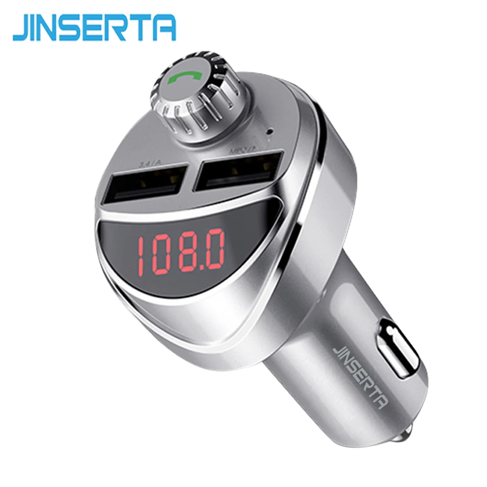 JINSERTA 4.4A быстрый USB Зарядное устройство Bluetooth FM передатчик Беспроводной в