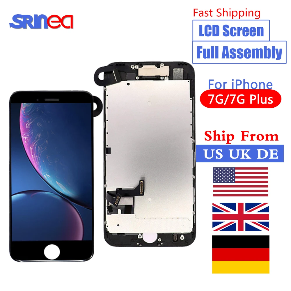 Для Apple iPhone 7 plus 7G lcd полная сборка полный набор с 3D сенсорным экраном Замена