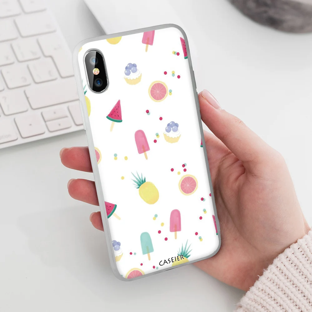 CASEIER летние элемента серии чехол для iPhone 11 Pro XR XS макс 7 8 6 6S Plus телефонный X P Funda |