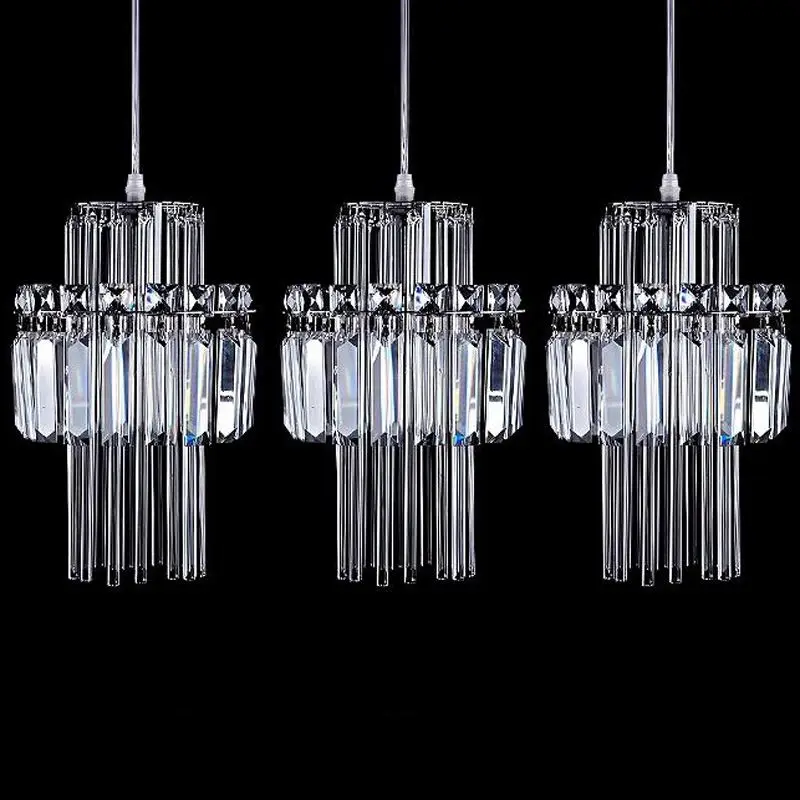 Романтические Хрустальные подвесные лампы для столовой модные креативные