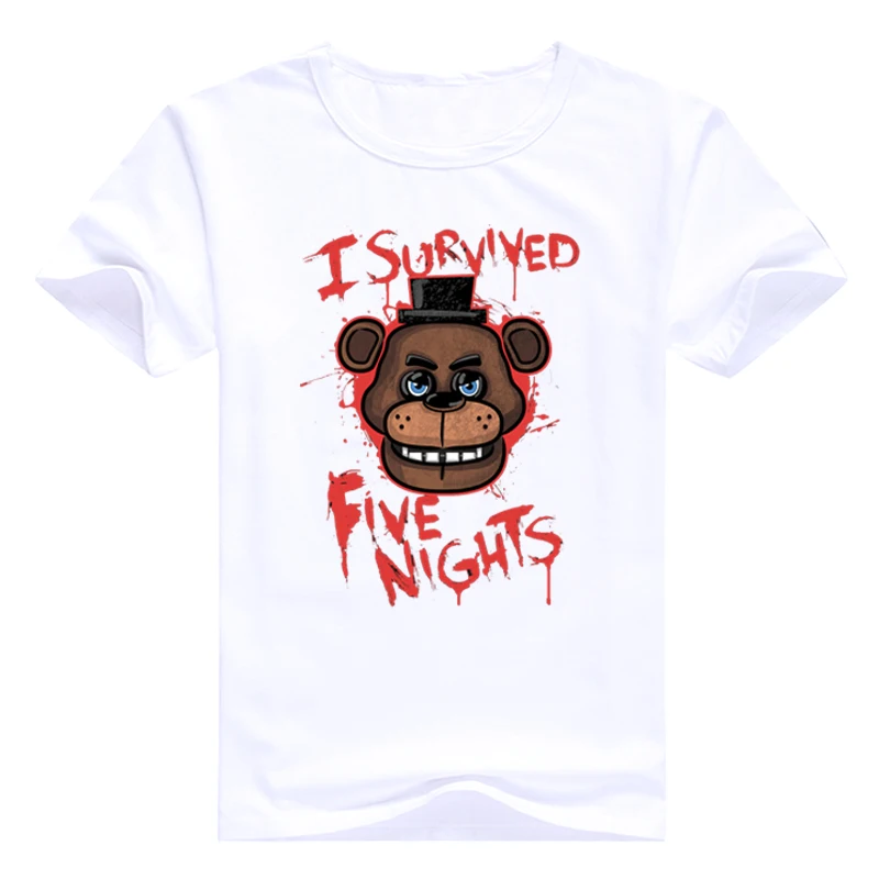 Повседневная футболка летний топ Five Nights at Freddy's fnaf модная брендовая одежда в