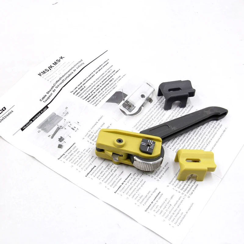 

High QualityKMS-K Fiber Optic vertical Cable Sheath Slitter Longitudinal Cable Jacket Slitter KMS-K Cable stripper Free shipping