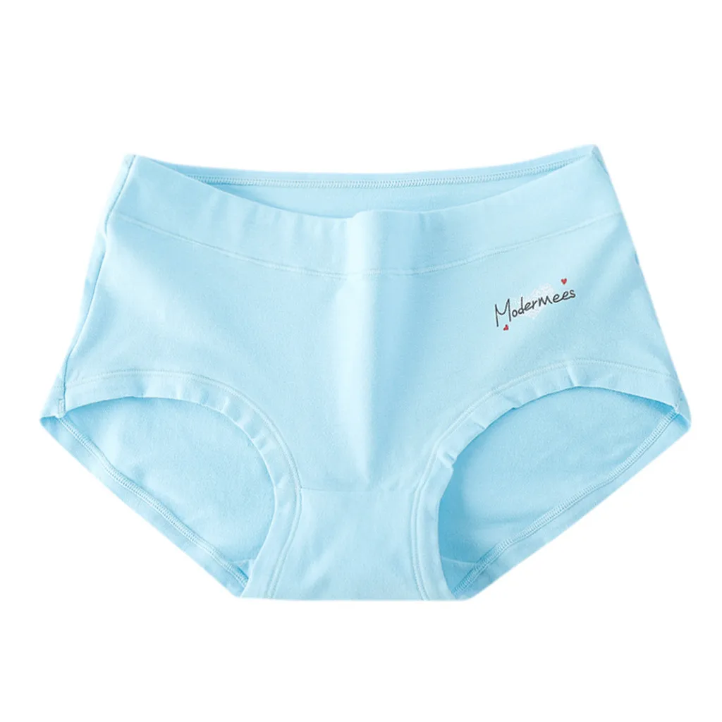 Women underpants fancy Fashion Cotton Soft Sexy Brief Lingerie Thread Soild Underwear ladies mid-waist seamless majtki Panties |