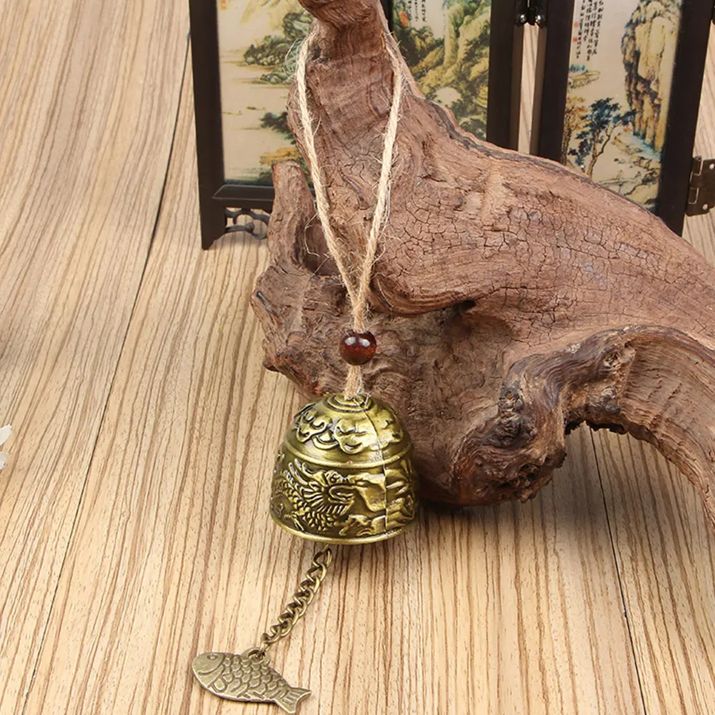 Фэншуй ветряные колокольчик садовый украшение на удачу античный дракон