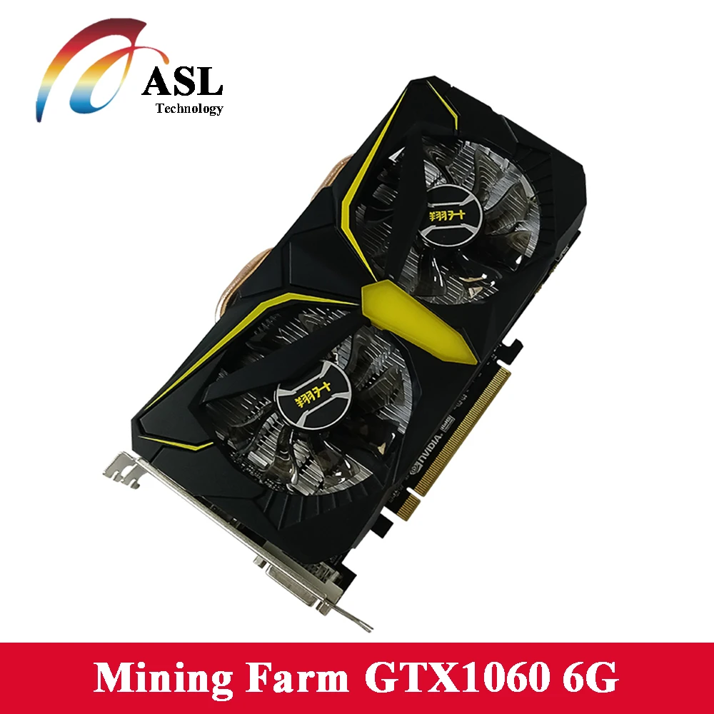 ASL видео карты GTX1060 Warhawk 6 г NVIDIA 1506-1594 мГц GDDR5 8008 192bit PCI Express 3 0X16 16nm Графика для