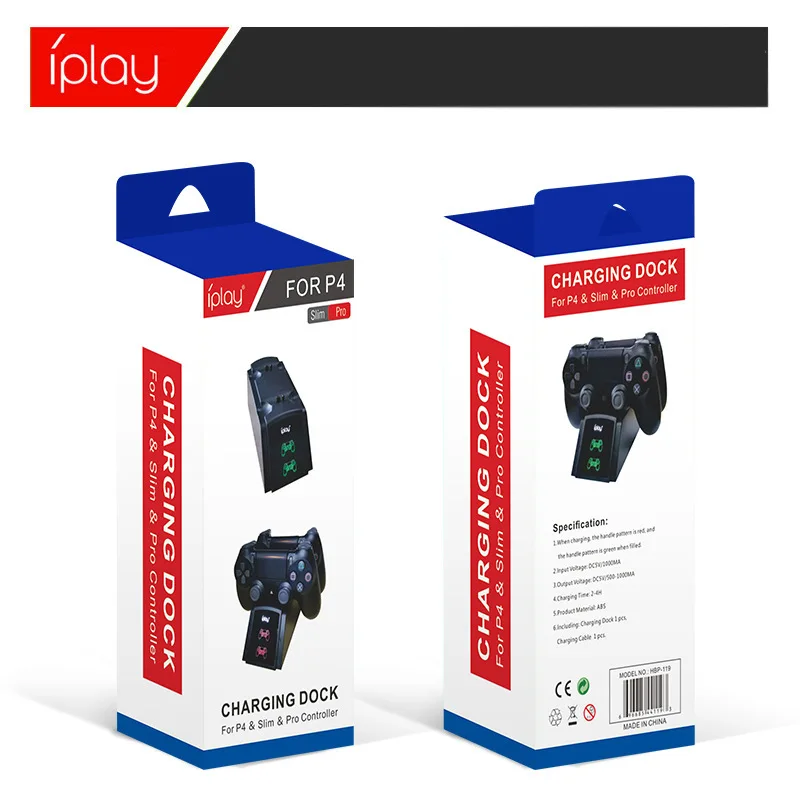 for PS4 Controller Charger DualShock 4 USB Charging Station Dock Playstation Slim/PS4 Pro | Электроника