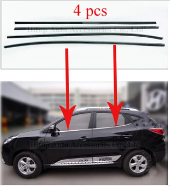 Оконная рама/крышка/отделка/подоконник для hyundai Tucson IX35 2010-, нержавеющая сталь, полное окно, 16 шт или 22 шт, гарантия качества - Название цвета: down 4pcs