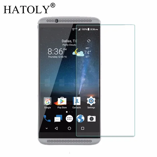 2 шт. закаленное стекло для ZTE Axon 7 Защита экрана ультратонкая пленка телефона с