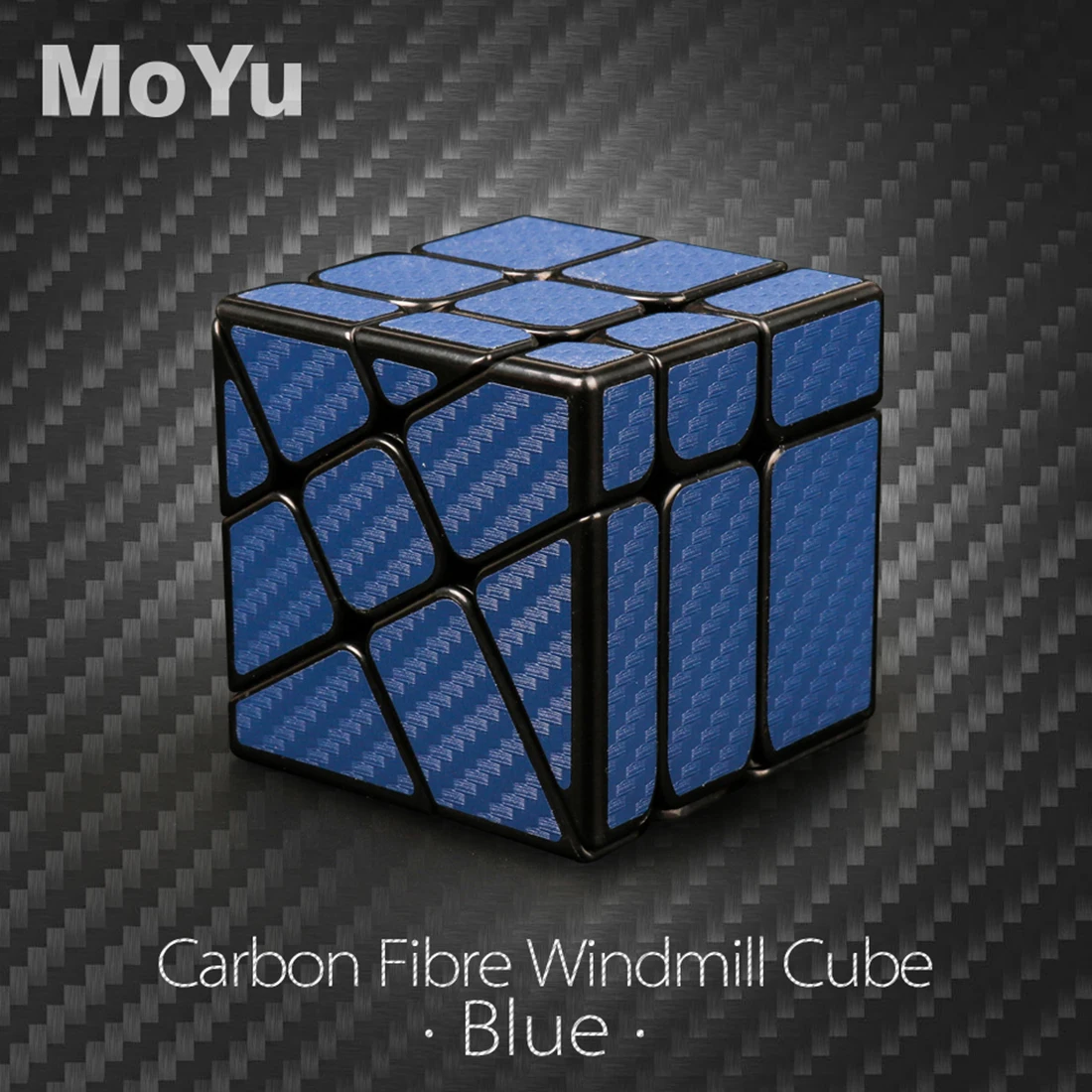 Blue Moyu Cubing классный Кубик из углеродного волокна Hotwheel Забавный витой волшебный куб головоломка игрушка для Challange-красный - Цвет: Blue