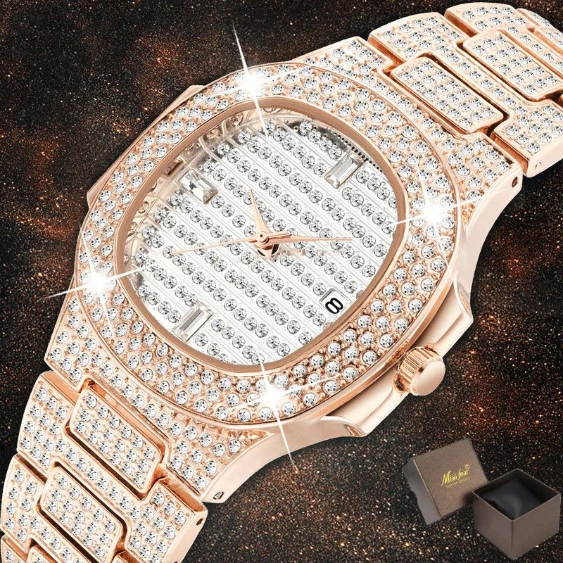 Дропшиппинг 2019 Роскошные мужские часы Patek розовое золото Аналоговые
