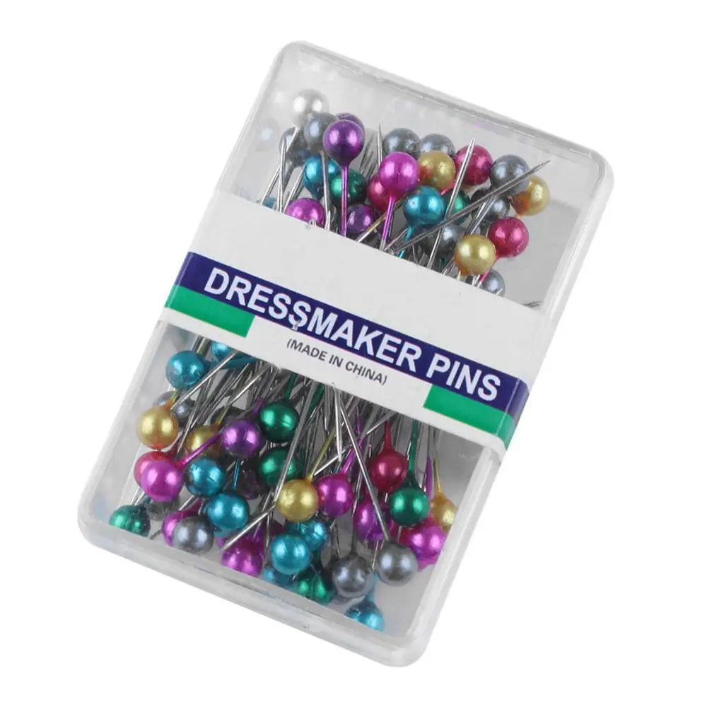 Pin L Красочные круглые жемчужные булавки для шитья игл для рукоделия, рукоделия, Свадебный корсаж для шитья, позиционирование, булавка с коробкой, швейные инструменты - Цвет: Pin L