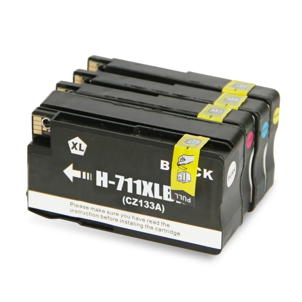 

Сменные чернила для HP 711 XL HP711 XL CZ133A CZ131A CZ130A T120 T520, 4 шт.