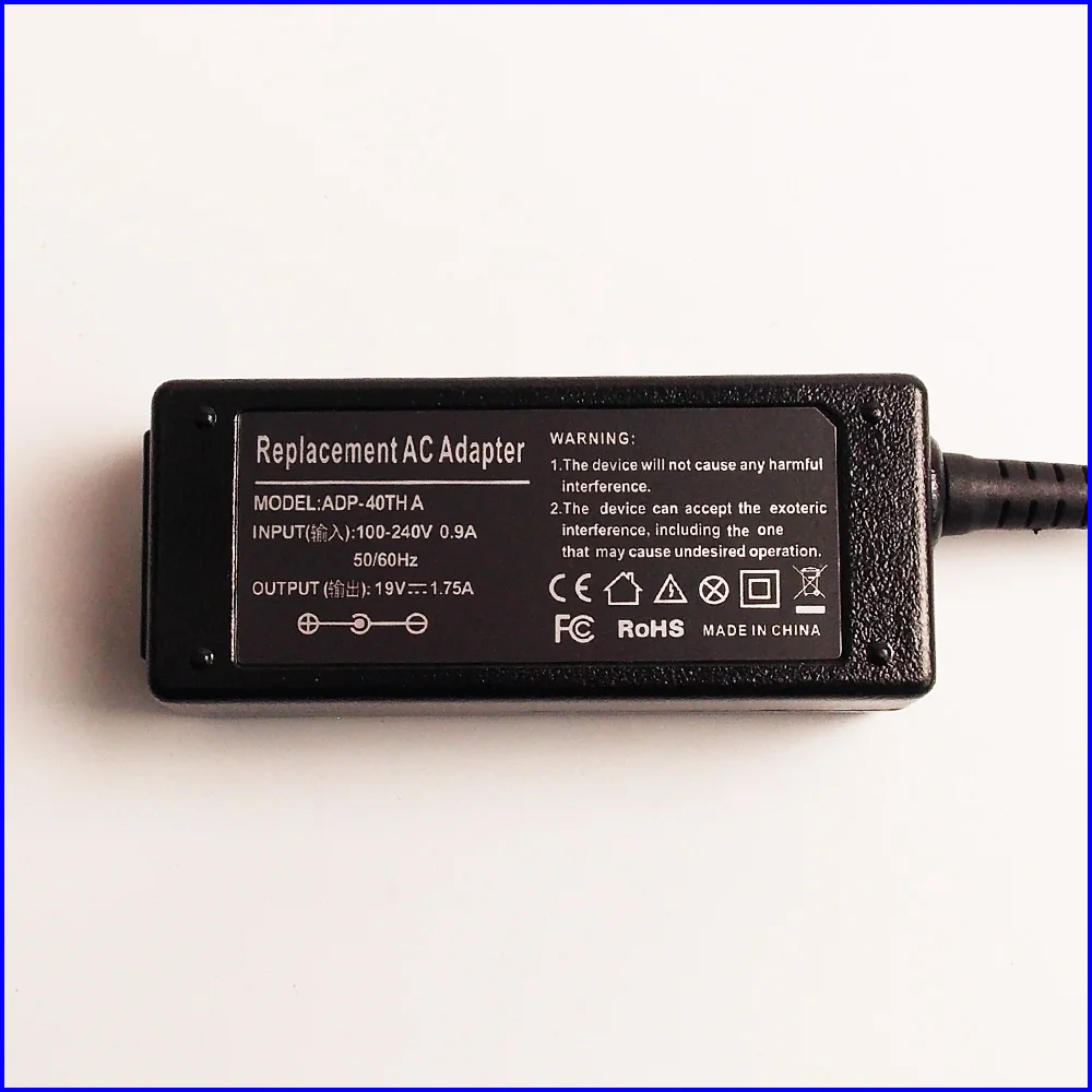 19V 1.75A Laptop Ac Adapter Power SUPPLY + Cord for ASUS VivoBook X200E X200MA-RCLT07 X200MA-KX043D X200MA-KX044D X200MA-KX080D |