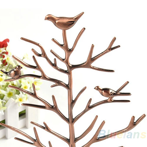 Винтажная Подставка для украшений в виде птичьего дерева серьги ожерелье кольцо