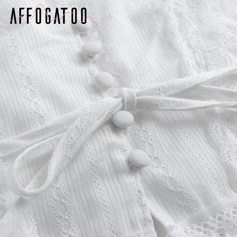 Affogatoo Two-pieces sexy sleepwear women pajama set Spaghetti strap white pajamas femme Vintage elastic lantern short nightwear | Женская