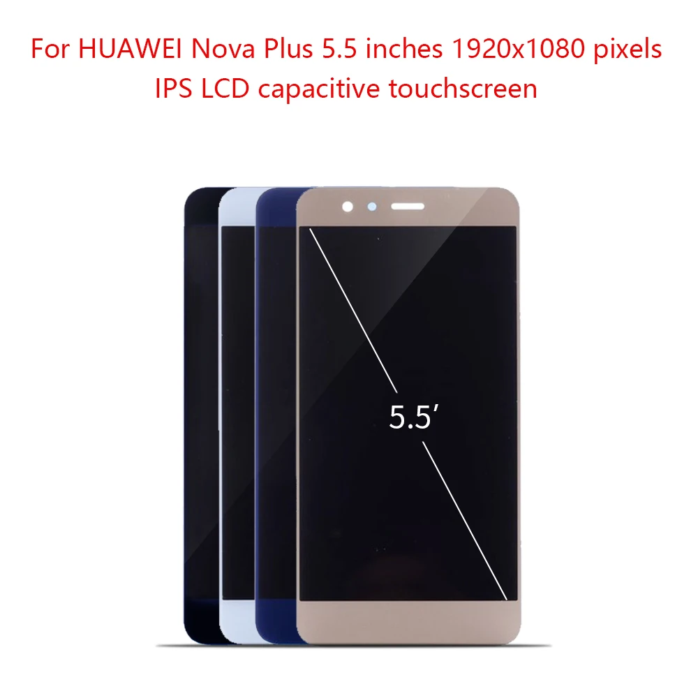 Дигитайзер с сенсорным ЖК экраном 100% дюйма для Huawei Nova Plus дисплей дигитайзером HUAWEI