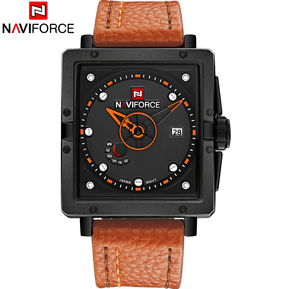 NAVIFORCE 2018 Новые популярные Брендовые мужские часы модные спортивные кварцевые
