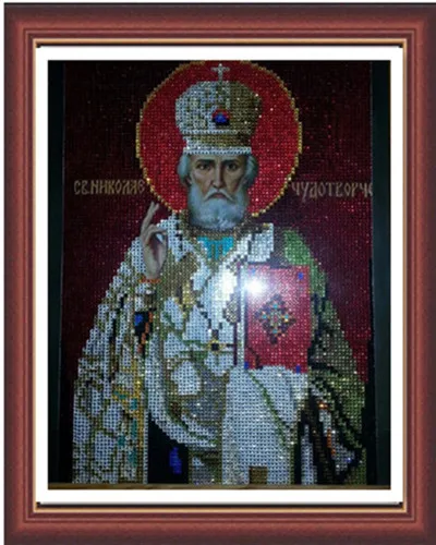 Picture Size 24x34CM Новинка, 30*40 5D, сделай сам, кристалл, круглый бриллиант, вышивка, религия, живопись, набор, фотографии, стразы, украшение дома, дрель, значок, бусины - Цвет: Picture Size 24x34CM