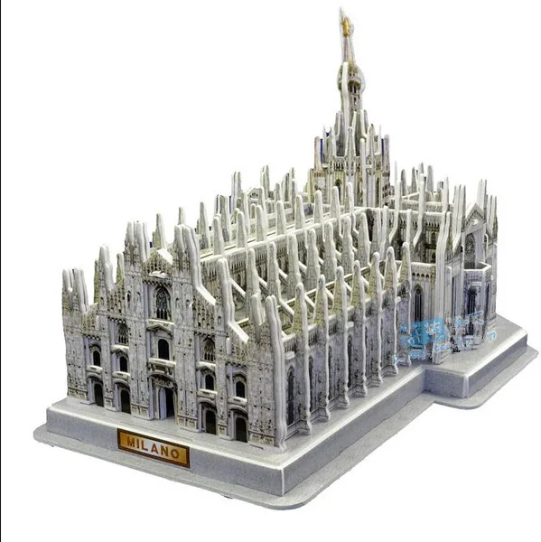 Миланский соборный Готический церковь Duomo di Milano Италия Сувенир 3D головоломка