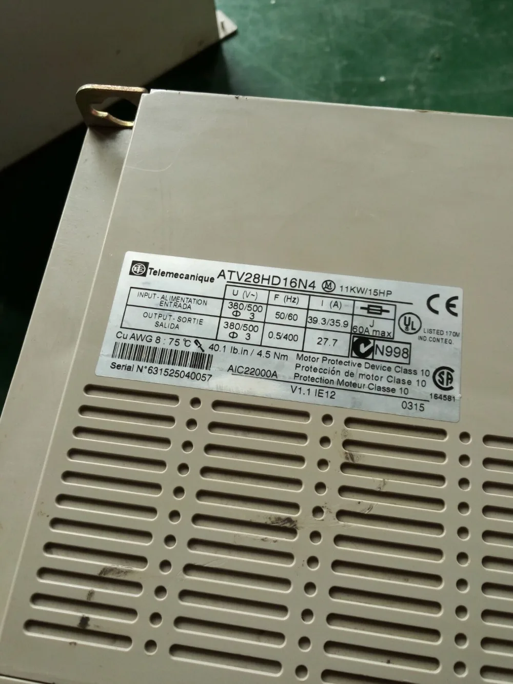 

ATV28HD16N4, инвертор хороший внешний вид, 90% новый, 90 дней гарантии, в наличии БЕСПЛАТНАЯ ДОСТАВКА