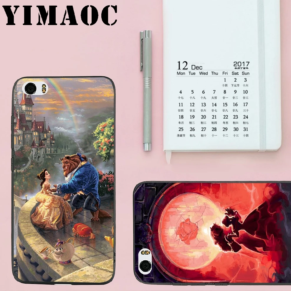 Мягкий силиконовый чехол YIMAOC beauty and the Beast для Xiao mi Red 6 Note 4X 4A 5A 5 Plus A1 A2 Pro Lite 8 |