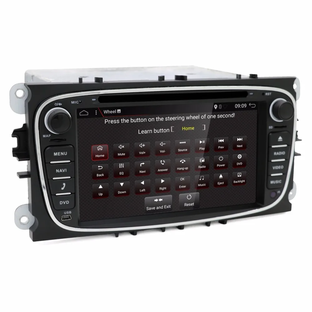 Bpsion Автомобильный мультимедийный плеер Android 7.1.1 gps 2 Din dvd автомобиля для FORD/Focus/S