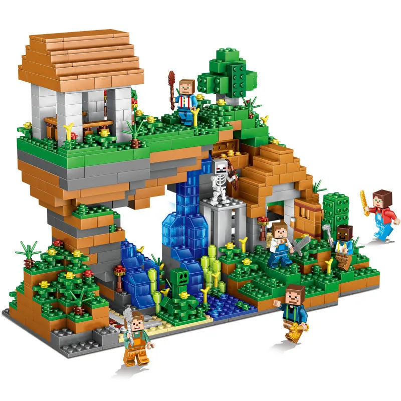 957 шт детские строительные блоки игрушки совместимы с городским Legoingly майнкрафт