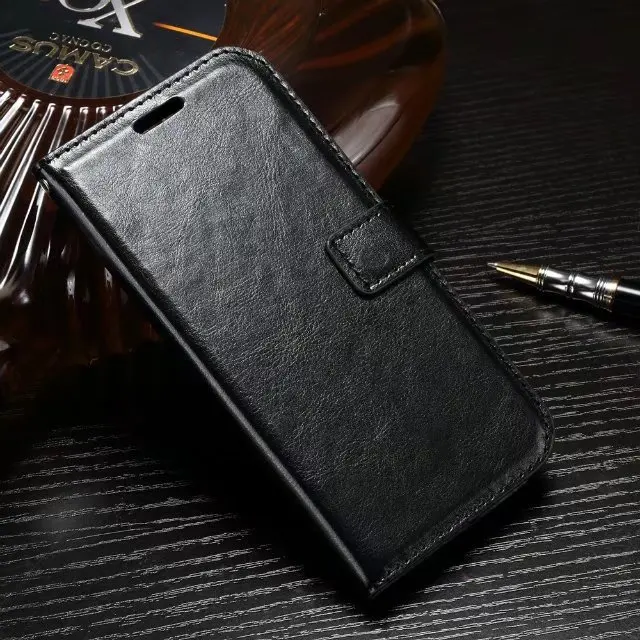 Черный Из искусственной кожи чехол-портмоне с откидной крышкой чехол для huawei P20 Lite P30 Pro P10 P9 P8 Lite Коврики 20 Honor 8 9 10 P Smart плюс Чехол s крышка - Цвет: Черный