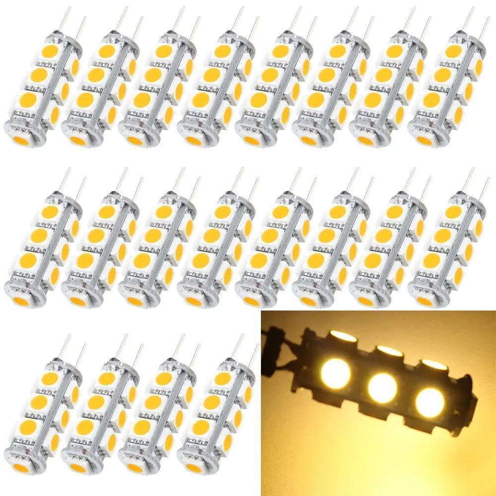 10X теплый белый G4 5050 13 SMD светодиодный домашнего чтения светильник шкаф морской