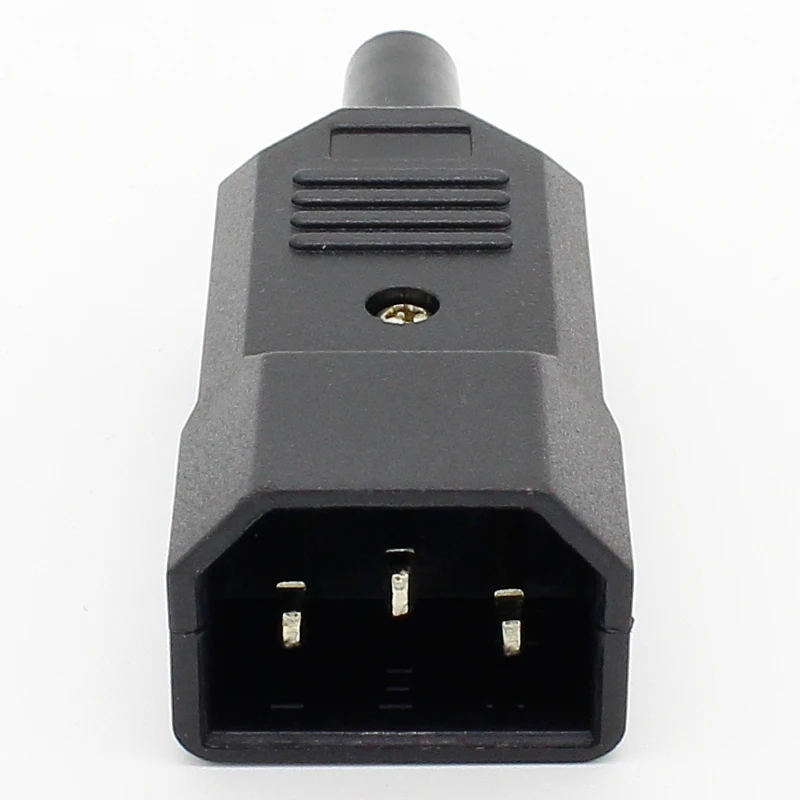 10 шт. новинка оптовая цена А 250 В черный IEC C13 вилка переменного тока|male power plug|male