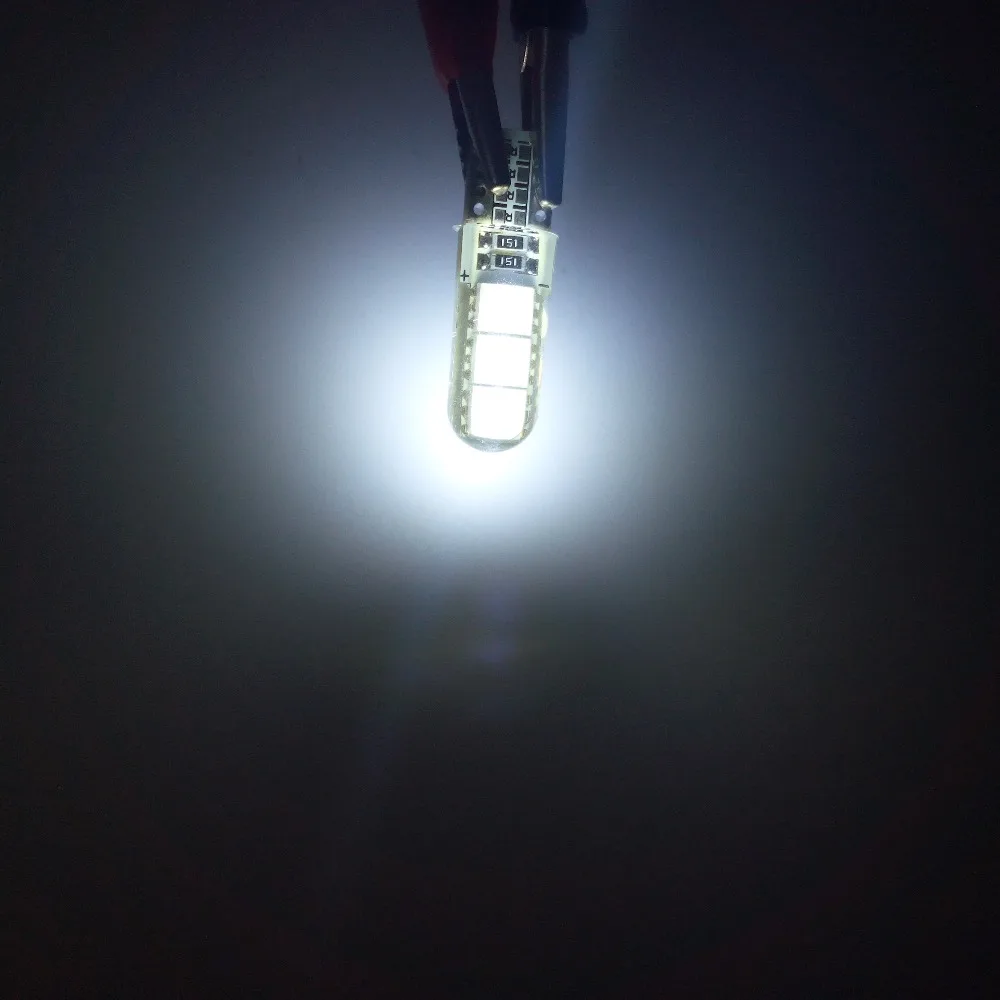 100 шт. автомобильные светодиодсветодиодный лампы T10 W5W 5050 6smd 194 168 светодиодный|car