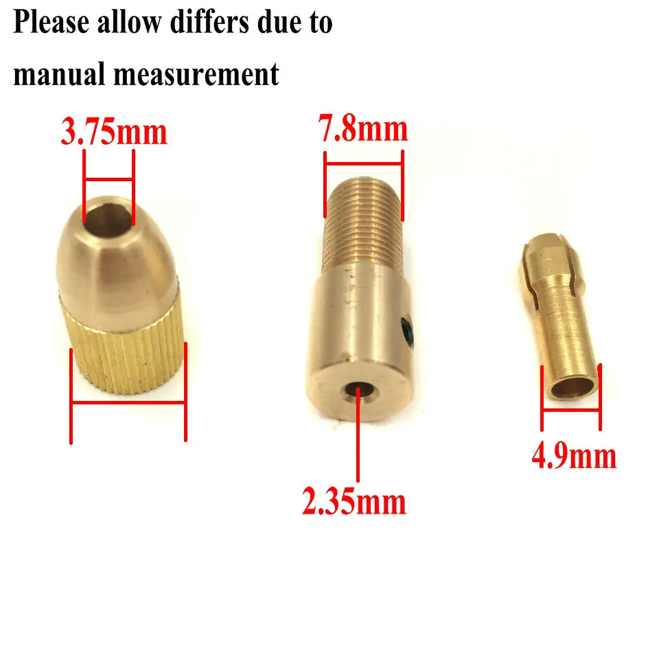 Мини электрический сверло латунь цанги микро сверла сверлильный патрон