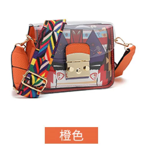 Женский пакет 2019 прозрачный для ребенка и мамы небольшой квадратный ширина ремни