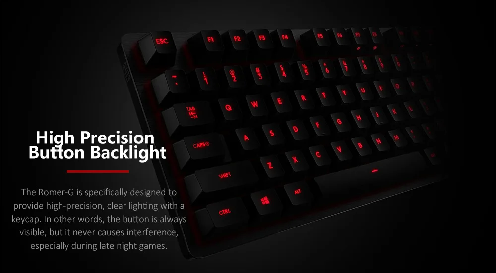 Logitech G413 клавиатура ROMER-G переключатель светодиодный подсветка Механическая углеродная игровая клавиатура с USB Сквозной