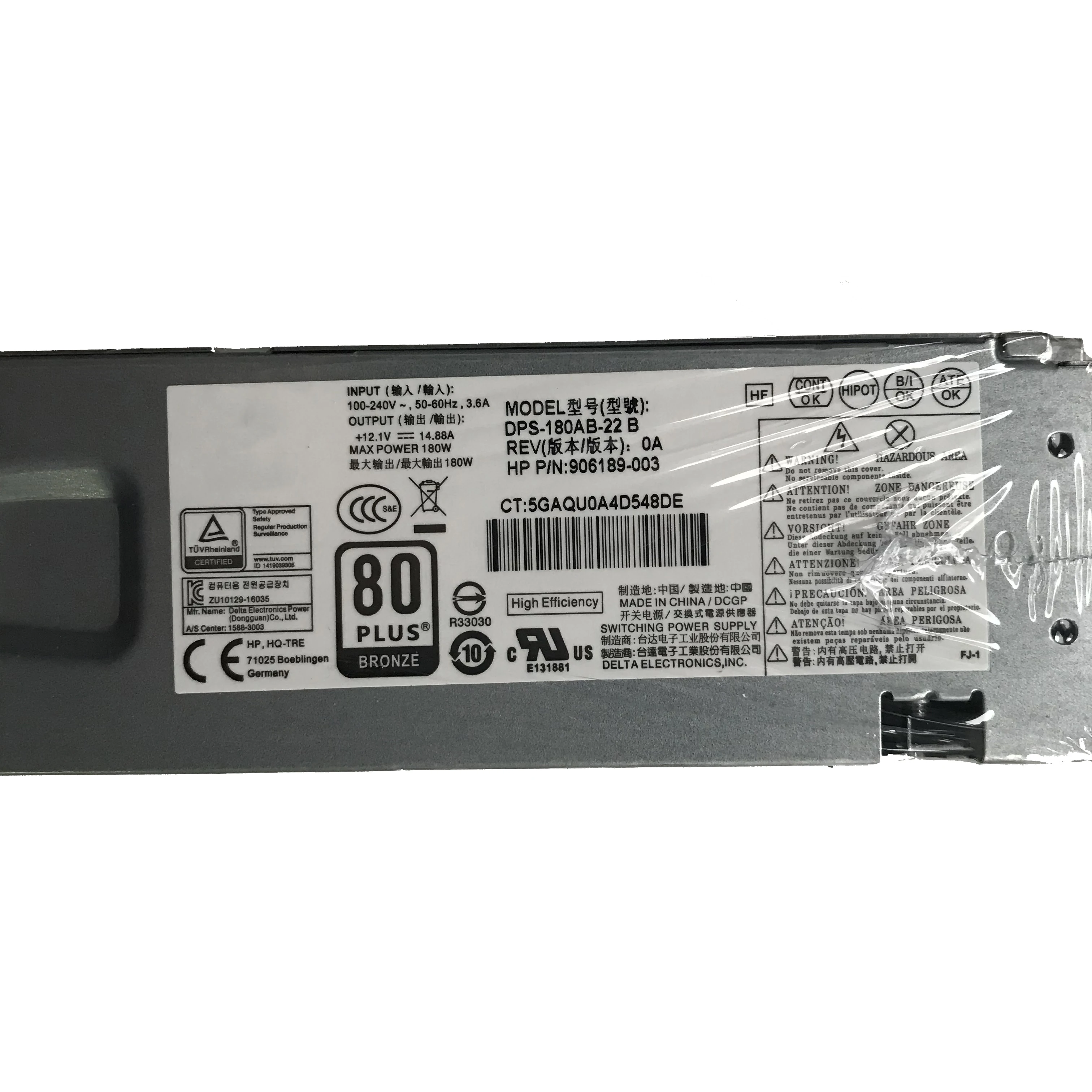 Блок питания SZWXZY для настольного ПК HP 400G4 SFF 180 Вт FCF011 6 + 4 контакта 914137-001 906189-003