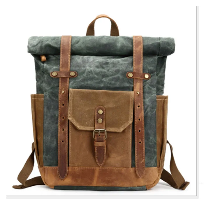 famous Brand Backpack Vintage Men Women Canvas Laptop Backpacks School Bags for Teenagers Boys Girls Large Capacity Bag brown | Багаж и