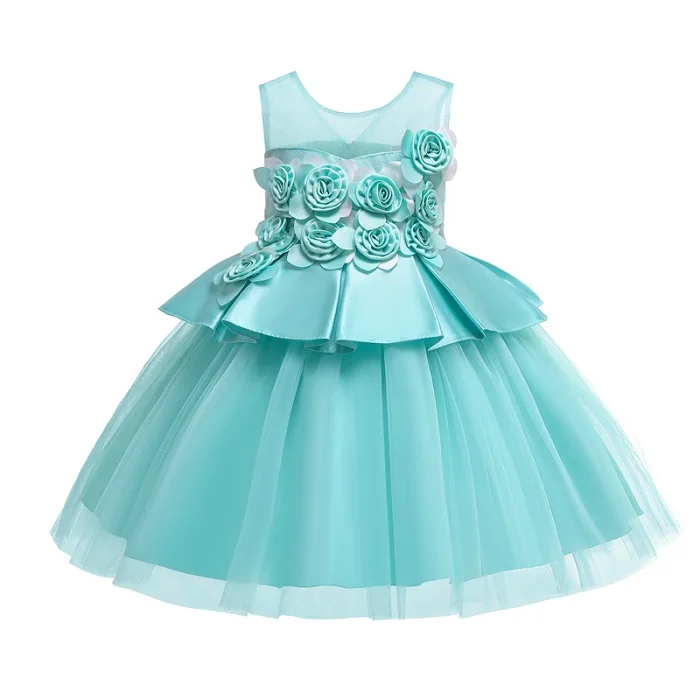 Платье принцессы для маленьких девочек 12 лет, детские платья в полоску без рукавов для малышей, детская одежда в европейском и американском стиле - Цвет: as picture