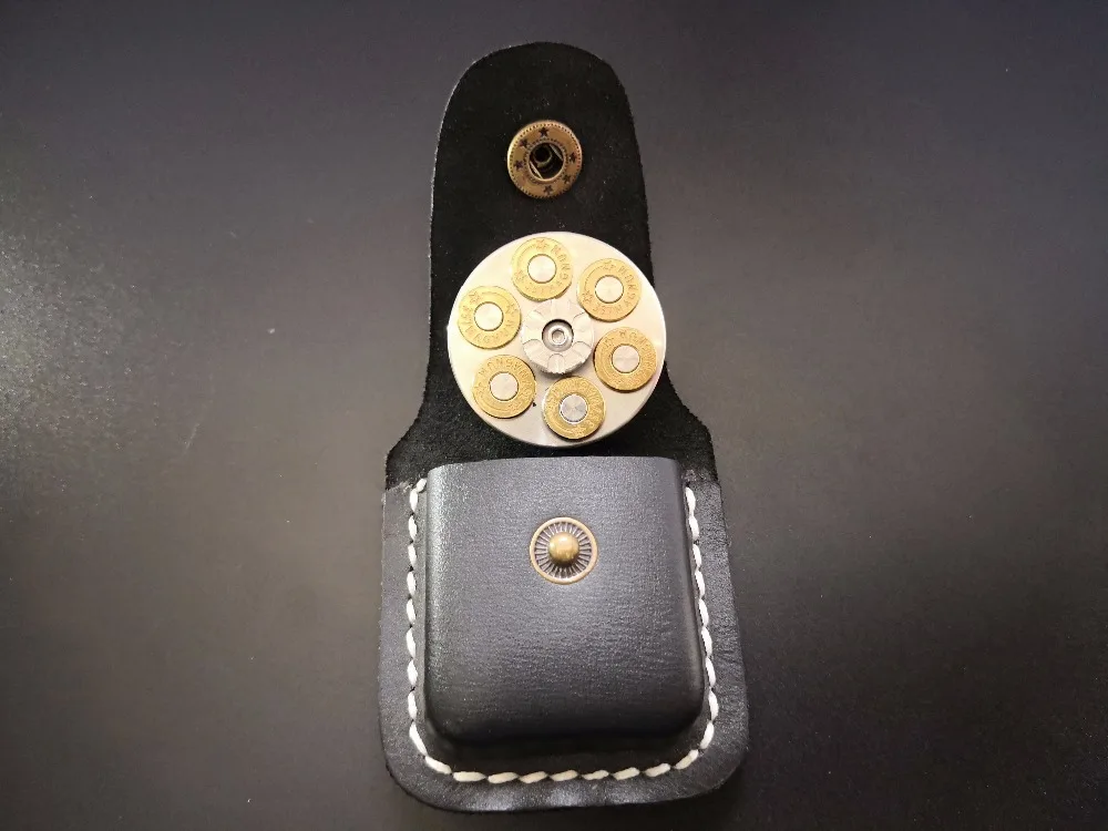 Индивидуальный набор из воловьей кожи шесть зажимов EDC 357MAG вращающийся
