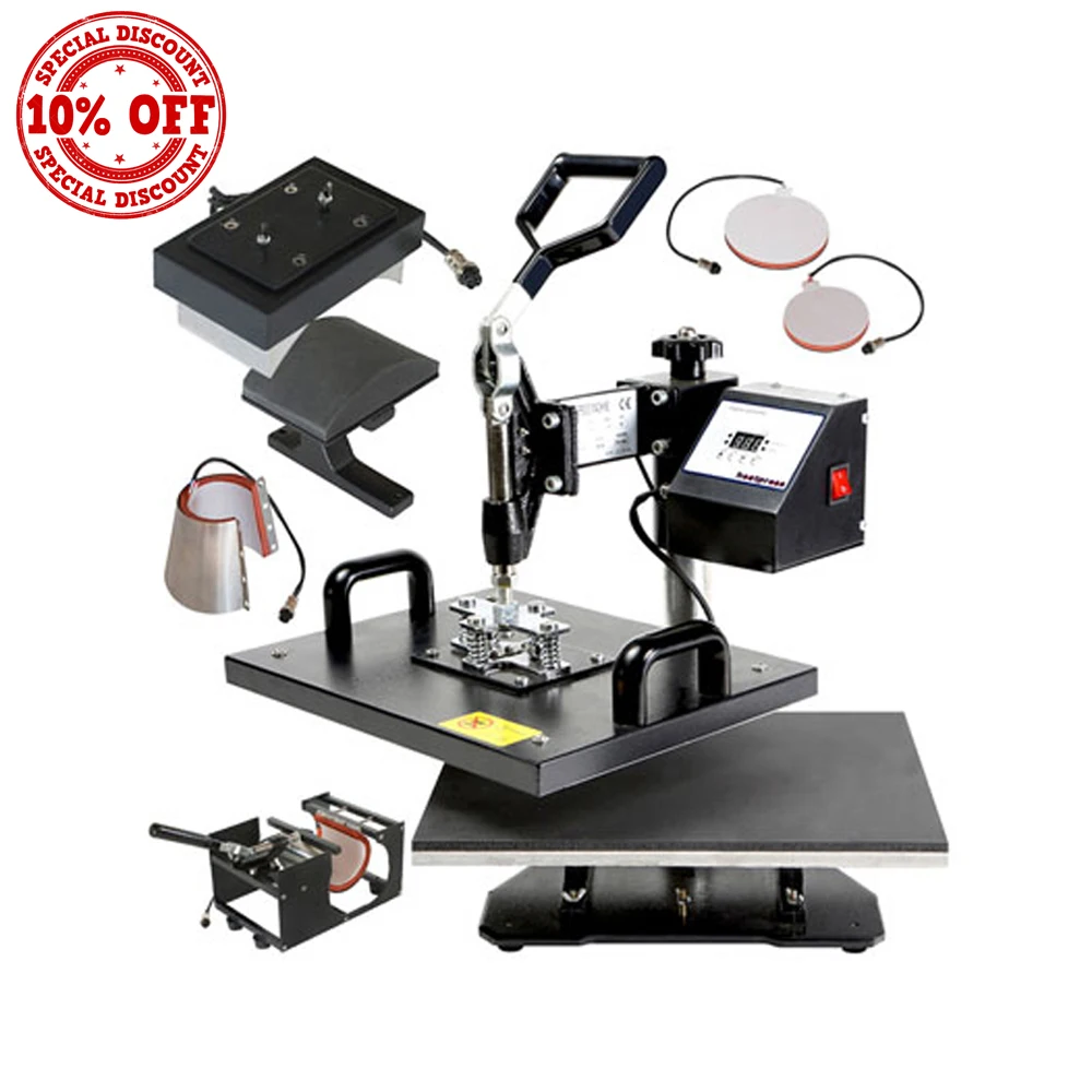 

15cmx20cm(6x8inch) 8 in1 multifunctional combo digital LCD controllor heat press mug printing machine No.HP8IN1-3