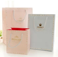 new styles boutique oem price portable custom paper shopping bag with logo print