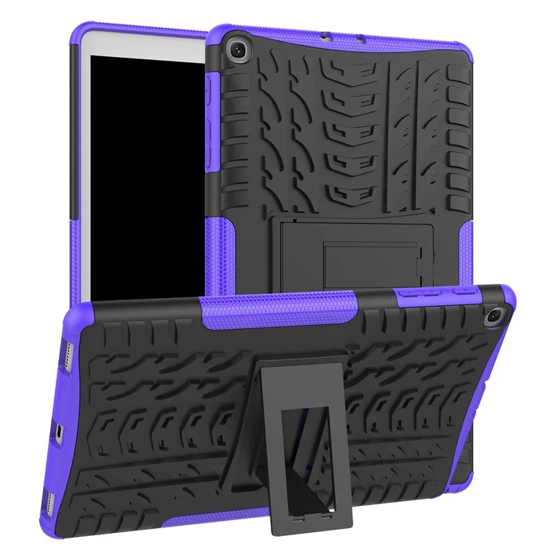 purple Сверхмощный 2 в 1 Гибридный Прочный чехол для Samsung Galaxy Tab A 10,1 SM-T510 SM-T515 T510 T515 чехол для планшета+ пленка+ ручка - Цвет: purple