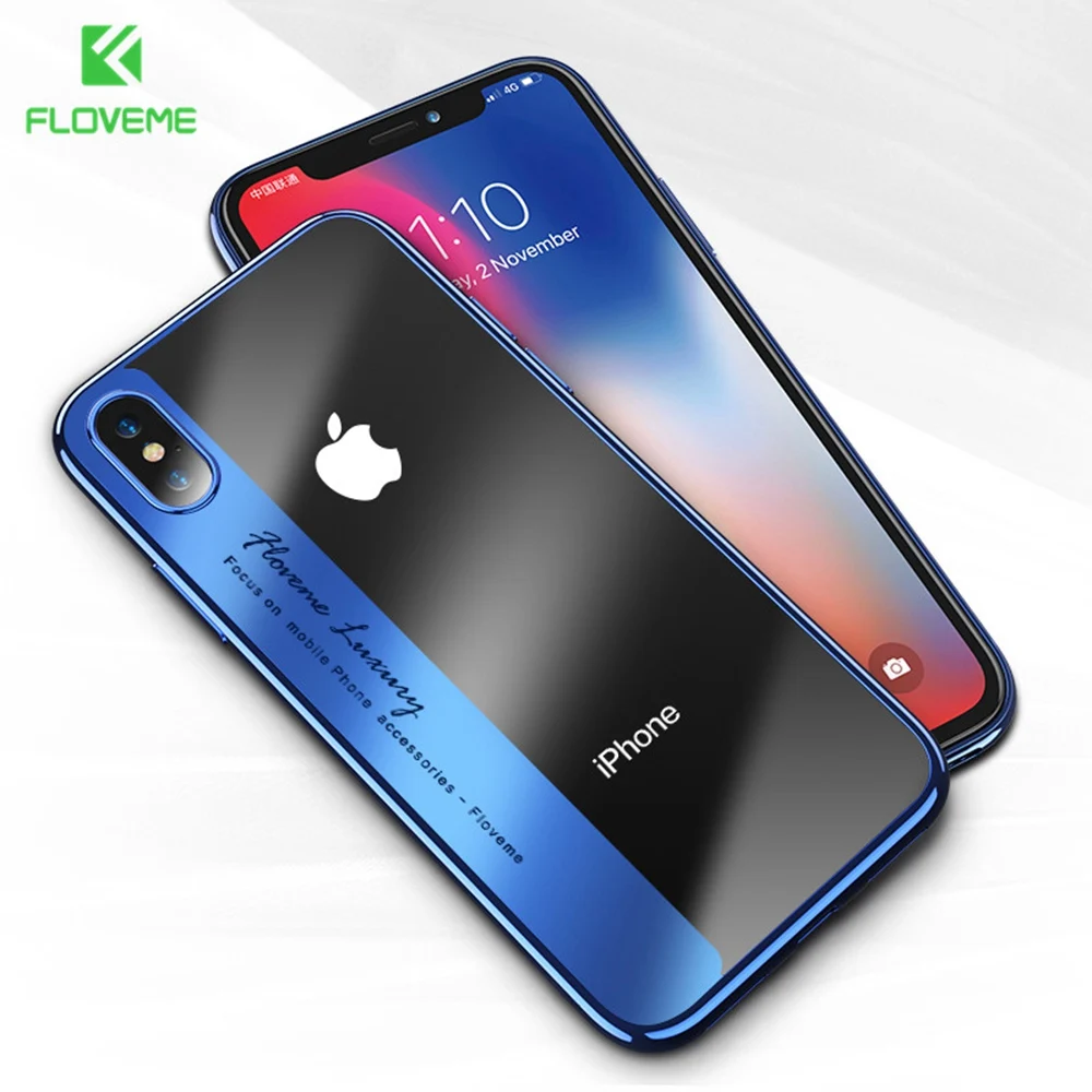 FLOVEME Esamday прозрачный силиконовый чехол для iPhone 6 6S Plus роскошный задней панели