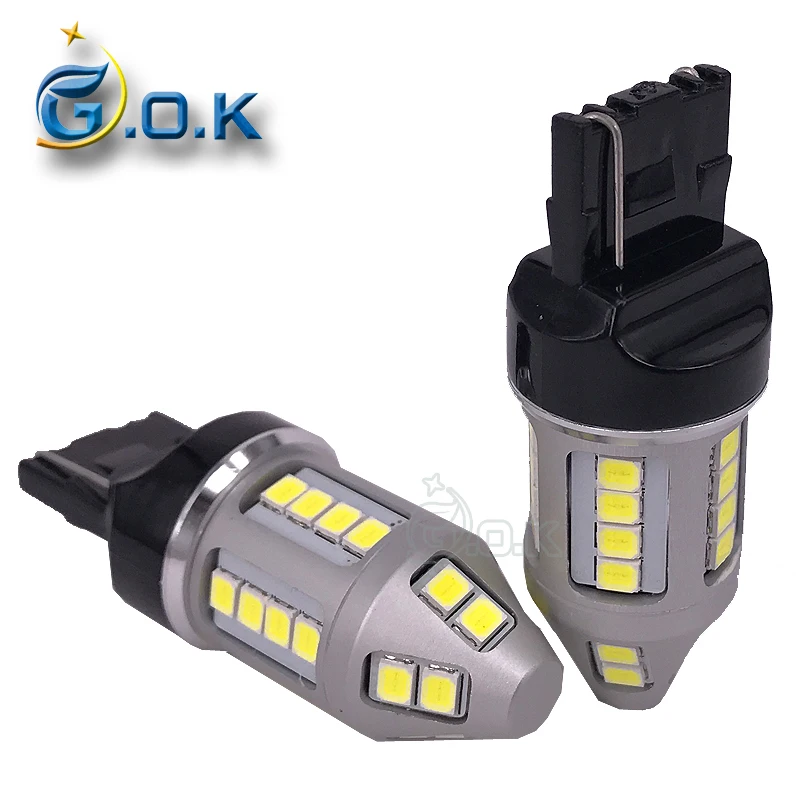 2x30 Вт T20 7440 светодиодный 30smd 2835 Светодиодный W21W автомобильный тормоз обратного