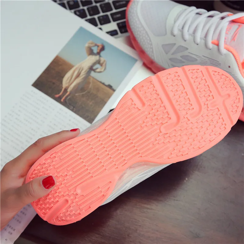 Sycatree 2019 Spring summer Women Running Shoes Girls Air Cushion Flywire Breathable Outdoor Training Jogging High Quality | Спорт и