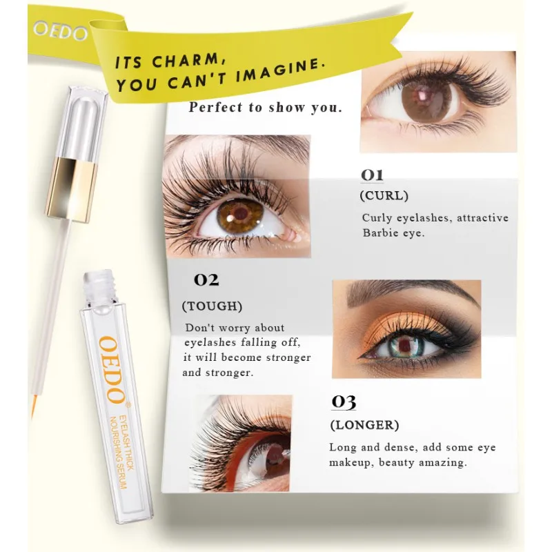 Eyelash Growth Eye Serum Enhancer Longer Fuller Thicker Lashes Eyelashes and Eyebrows | Красота и здоровье