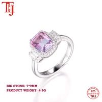 tkj fashion 925 sterling silver tourmaline color unique rings for women s925 silver gemstone jewelry wedding band ring best gift