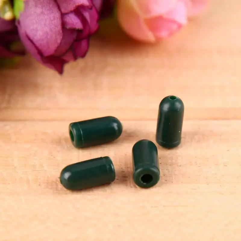 50 шт./100 шт. зеленый мягкий резиновый буферные шарики узел протектор для ловли